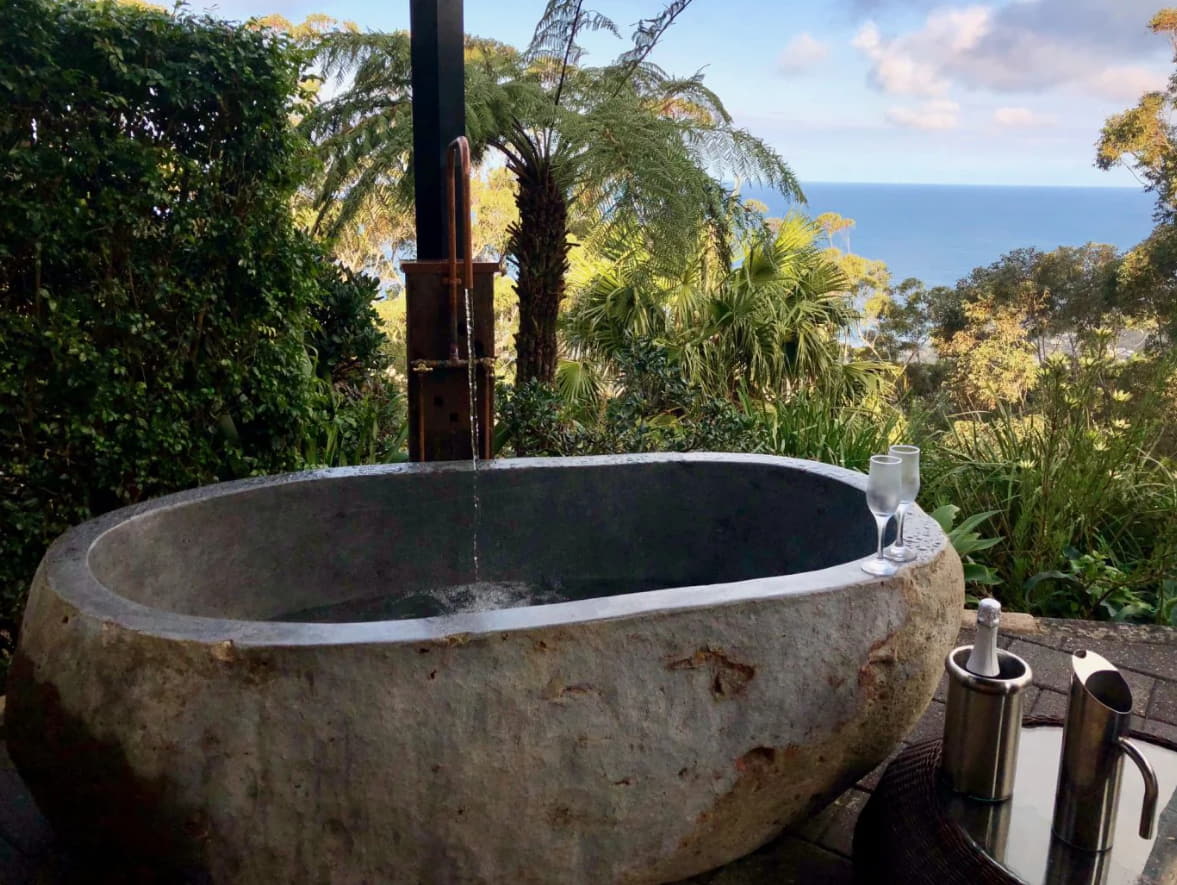 stone baths in Byron Bay